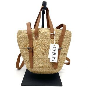 NWT XIX Palms Beachly The Shore Break Jute Insulated Picnic Cooler Backpack NEW